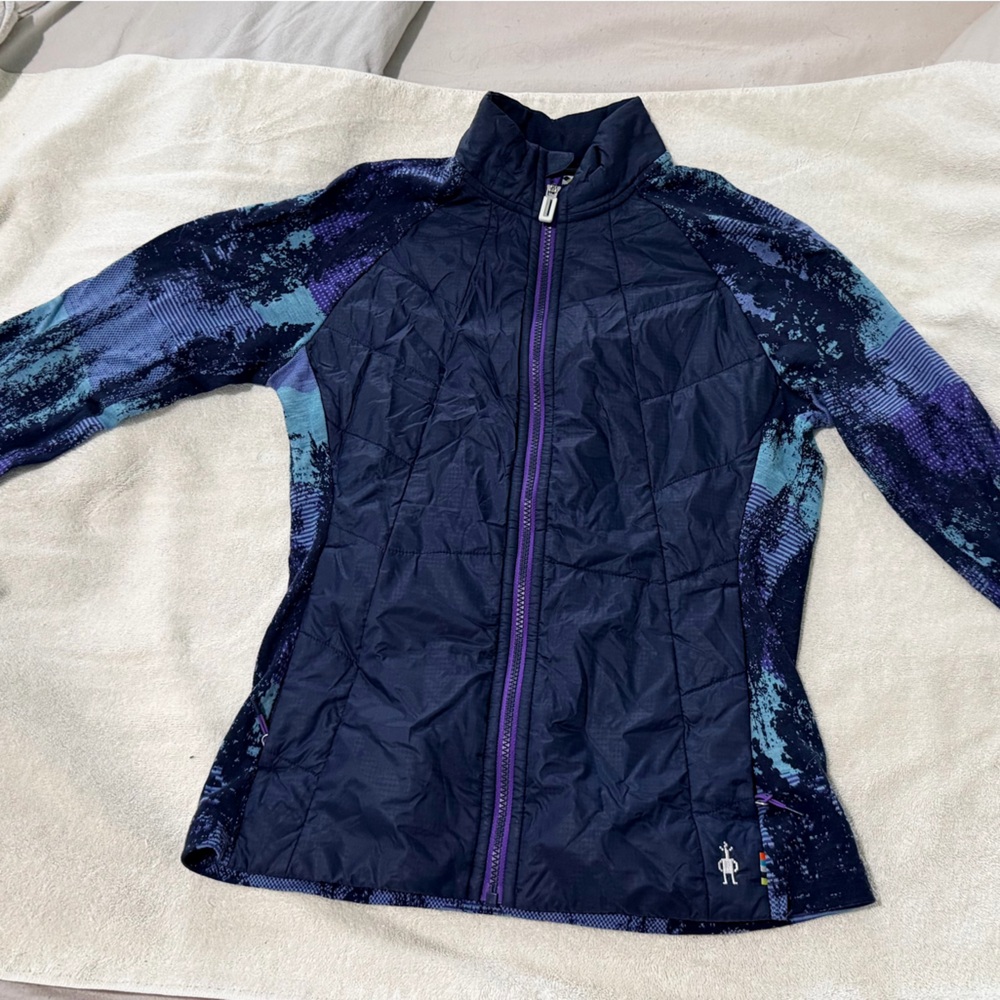 Smartwool Navy Jacket with Colorful Accents